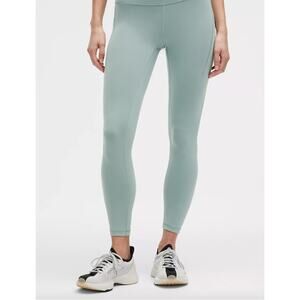 Lululemon Wunder Train Contour Fit High-Rise Tight 25" Misty Glade W5DZRS Size 6